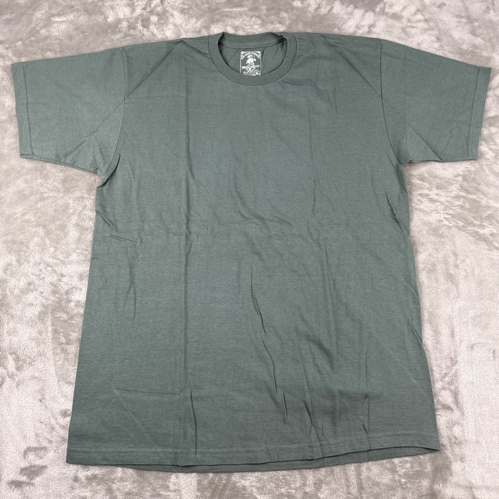 The Duck Company Mens Scuba Diving T-Shirt St John VI Olive Green Large USVI